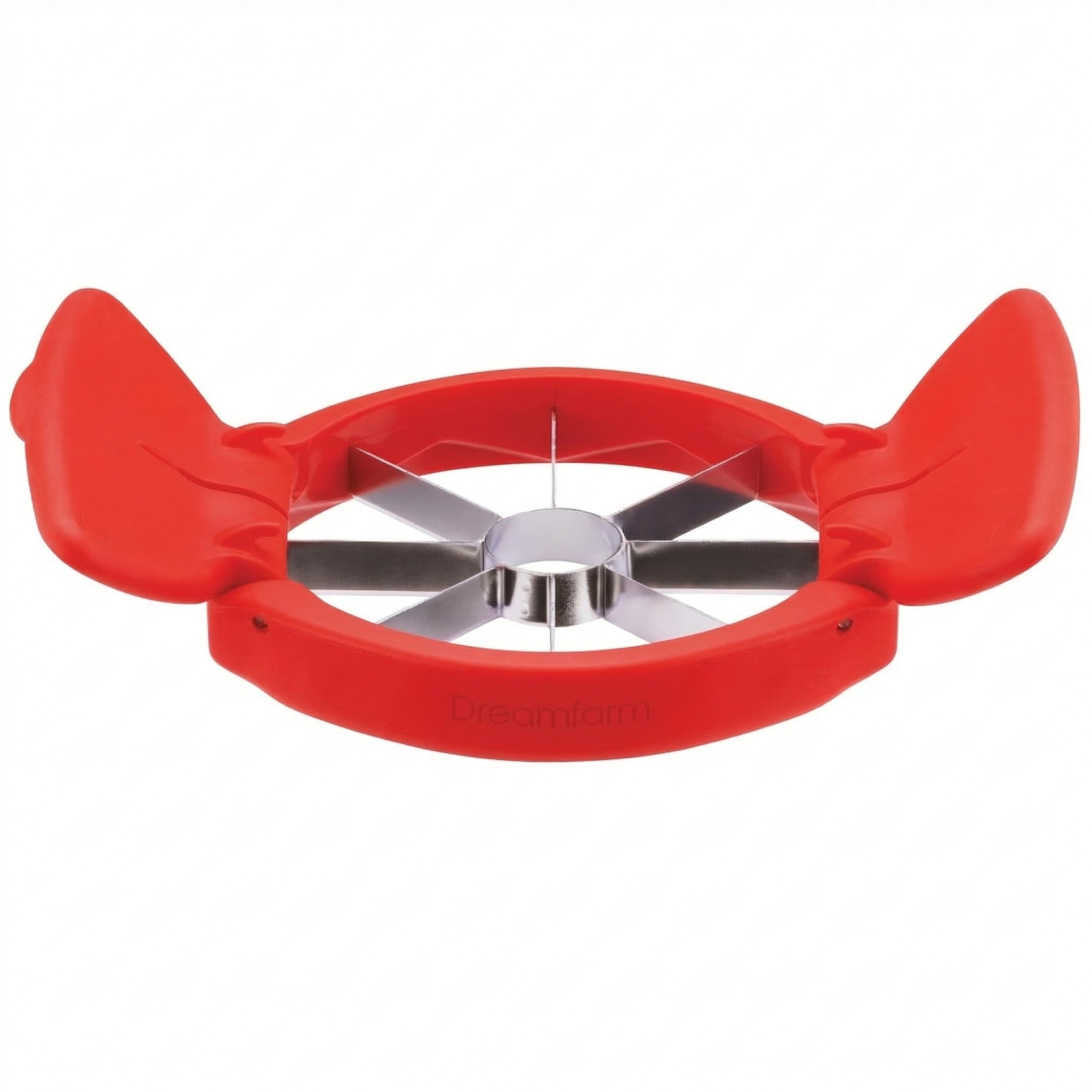 Dreamfarm Flapple Fold-Flat, Space-Saving Apple Corer & 8-Piece Apple Slicer - Red