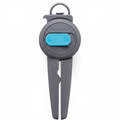 Dreamfarm Dopener 3-In-1 Ergonomic Can Opener Smoothes Can Edges for Safe Removal with Jar Lid Seal-Breaker & Can Ring Puller - Grey/Gray