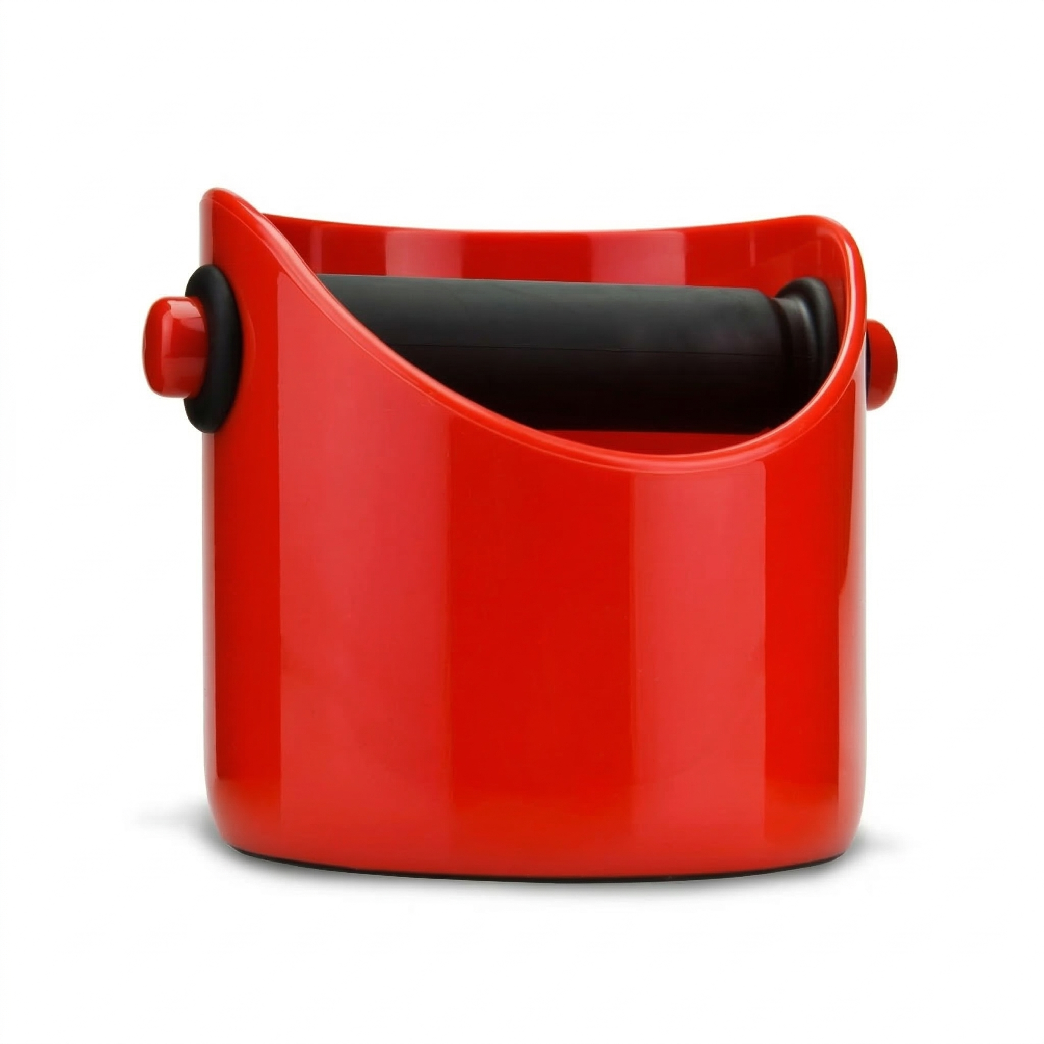 Dreamfarm Grindenstèin Sturdy, Compact, Modern Space-Saving Espresso Coffee Grind Knock Box - Red