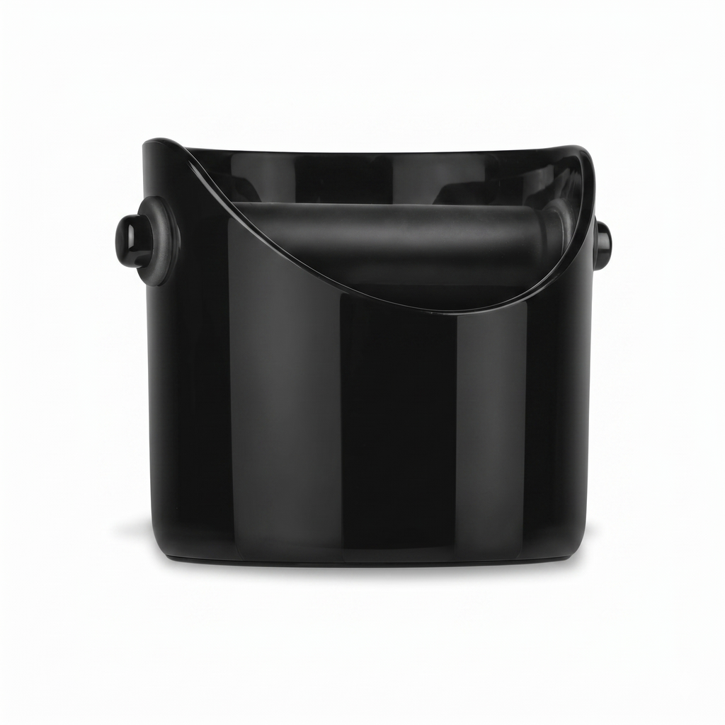 Dreamfarm Big Grindenstèin Sturdy, Compact, Modern Space-Saving Espresso Coffee Grind Knock Box -Black
