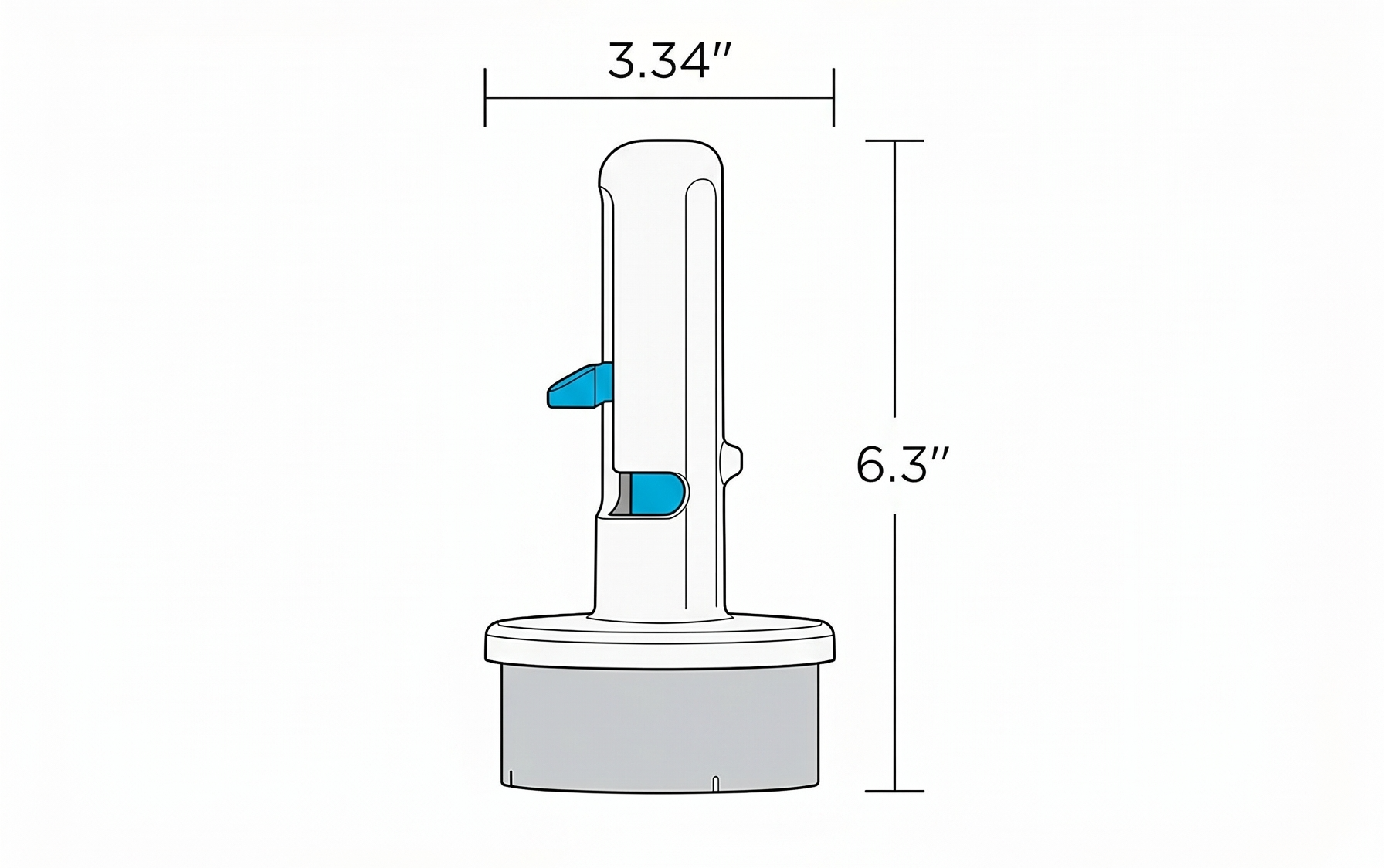 Dreamfarm Icepo Easy One-Handed Ice Cream Sandwich Scooper for Ice Cream Scoops, Gelato Scoops, Sorbet Scoops - White