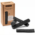 BLACK + BLUM Charcoal Water Filter Sticks | Charcoal Filter Hydration Old Japanese Tradition, Lasting 6 Months Each, Wood Black (4 Piece)