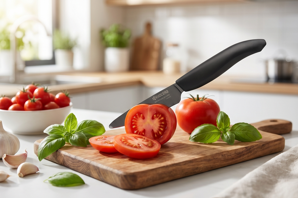 Kyocera Advanced Ceramic Revolution Series 3-inch Paring Knife, Black Blade