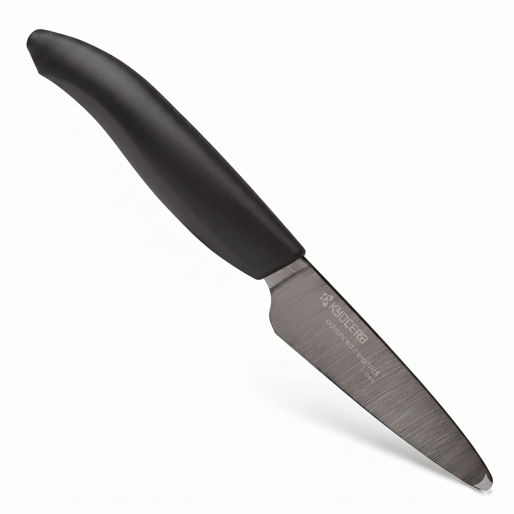 Kyocera Advanced Ceramic Revolution Series 3-inch Paring Knife, Black Blade