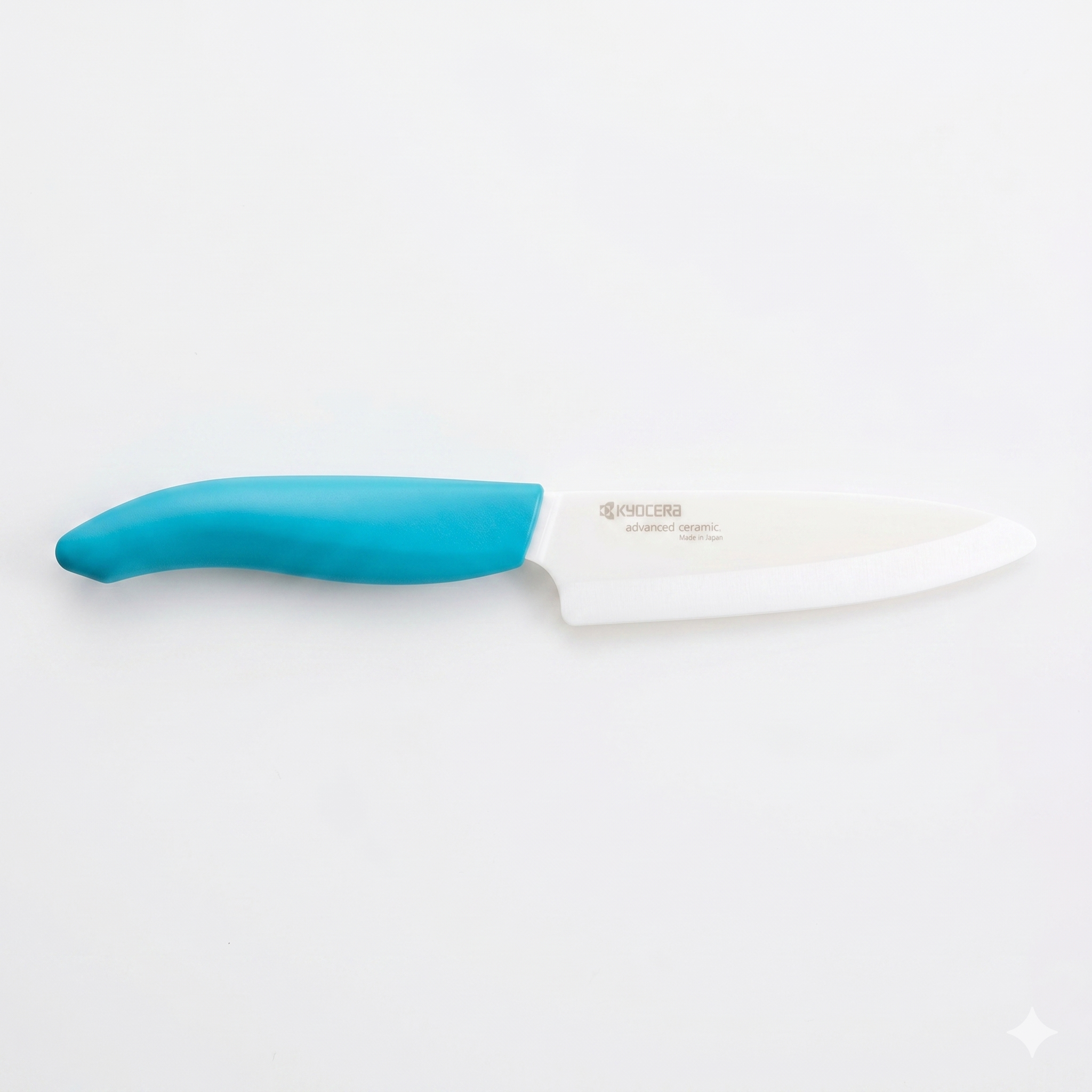 Kyocera Revolution Series 4-1/4-Inch Utility Knife, Blue Handle