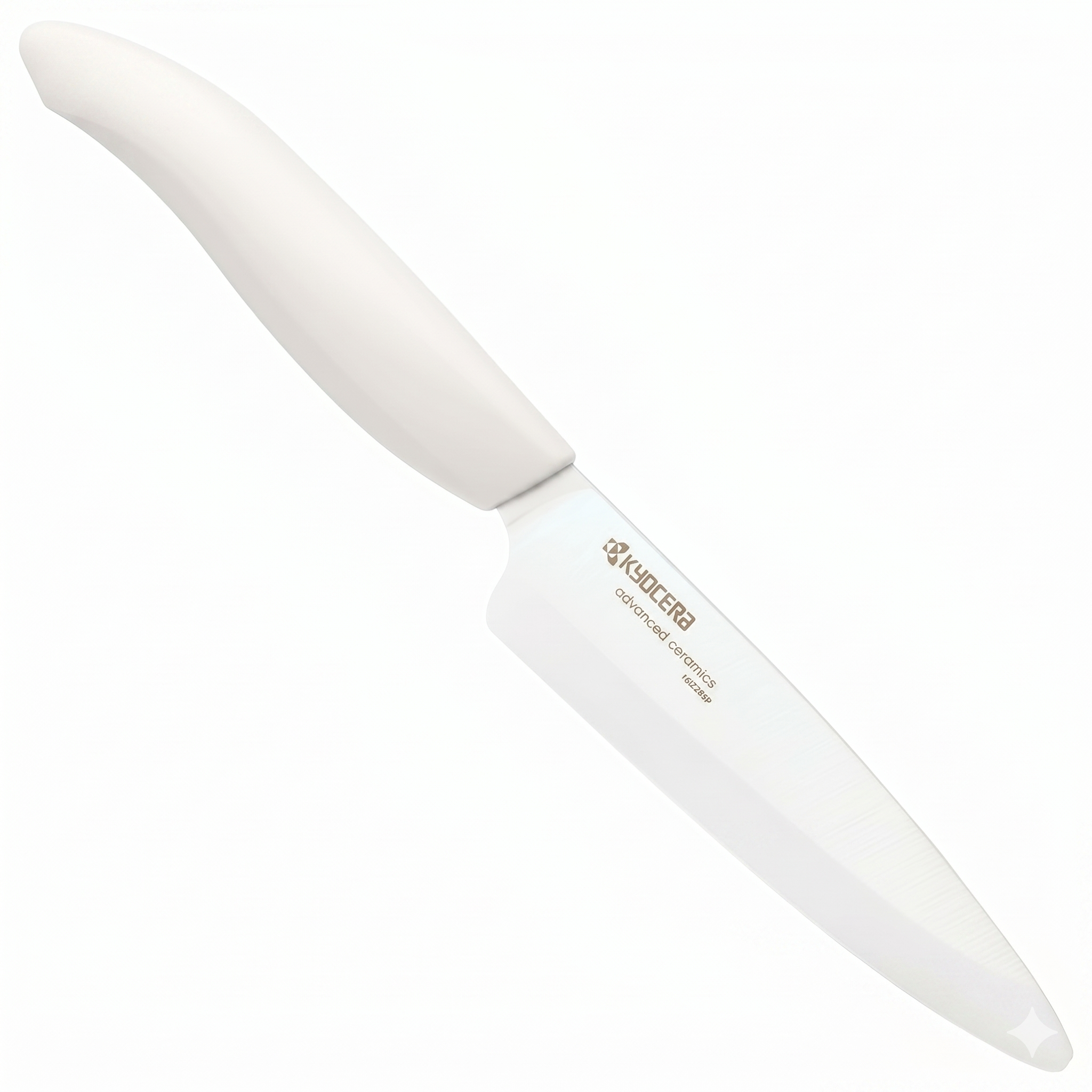 Kyocera Advanced Ceramic Revolution Series 4.5-inch Utility Knife, White Handle, White Blade