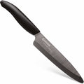 Kyocera Advanced Ceramic Revolution Series 5-inch Slicing Knife, Black Handle, Black Blade