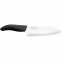 Kyocera Advanced Ceramic Revolution Series 6-inch, Chef's Santoku Knife, Black Handle, White Blade , 6 Inch - FK-160 WH