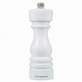 Cole & Mason London Refillable Spice Mill - Kitchen & Home Accessory - Table Salt Grinder - Salt Mill with Ceramic Mechanism - 7", White Gloss