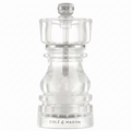 Cole & Mason London Refillable Spice Mill - Kitchen & Home Accessory - Table Salt Grinder - Salt Mill with Ceramic Mechanism - 5", Acrylic