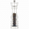 Cole & Mason London Refillable Spice Mill - Kitchen & Home Accessory - Table Black Pepper Grinder - Pepper Mill with Carbon Steel Mechanism - 8", Acrylic