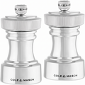 Cole & Mason Hoxton Mill - Table Salt Grinder & Pepper Grinder with Precision+ Grinder - Kitchen & Home Accessory - Silver Plated
