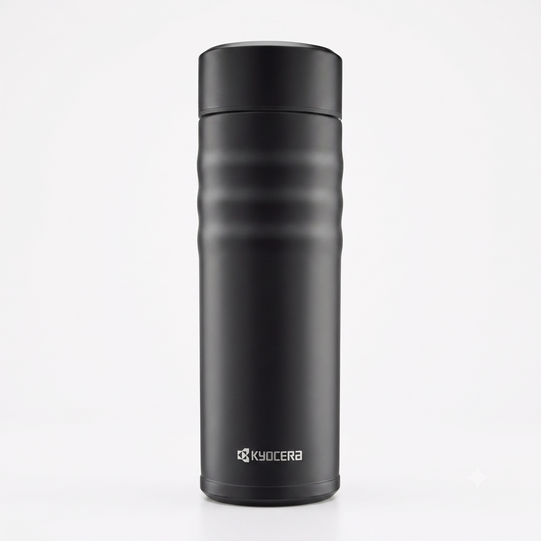 Kyocera Travel Mug with Twist Top, 17oz, Jet Black