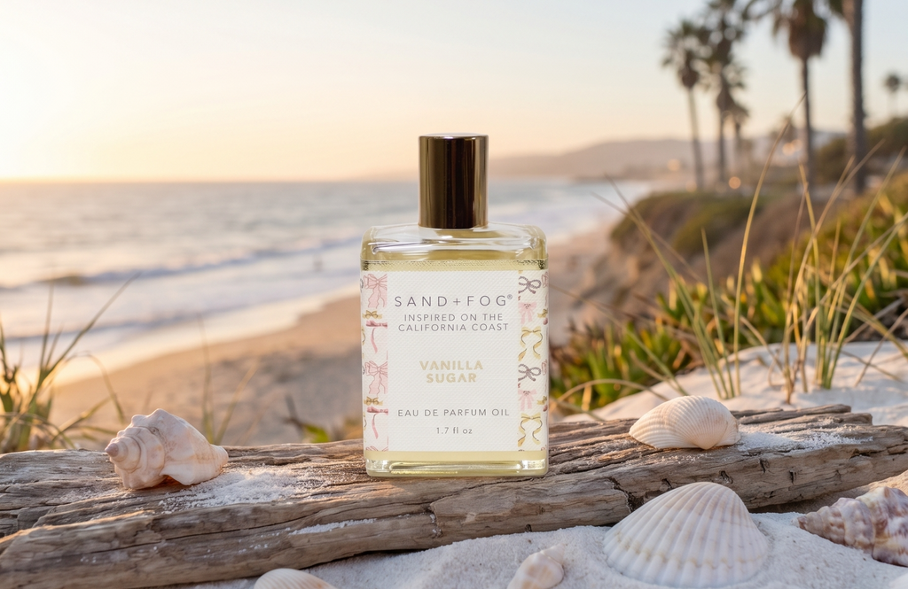 Sand + Fog Vanilla Sugar Eau de Parfum Oil, California Coast Inspired, 1.7 fl oz Rollerball