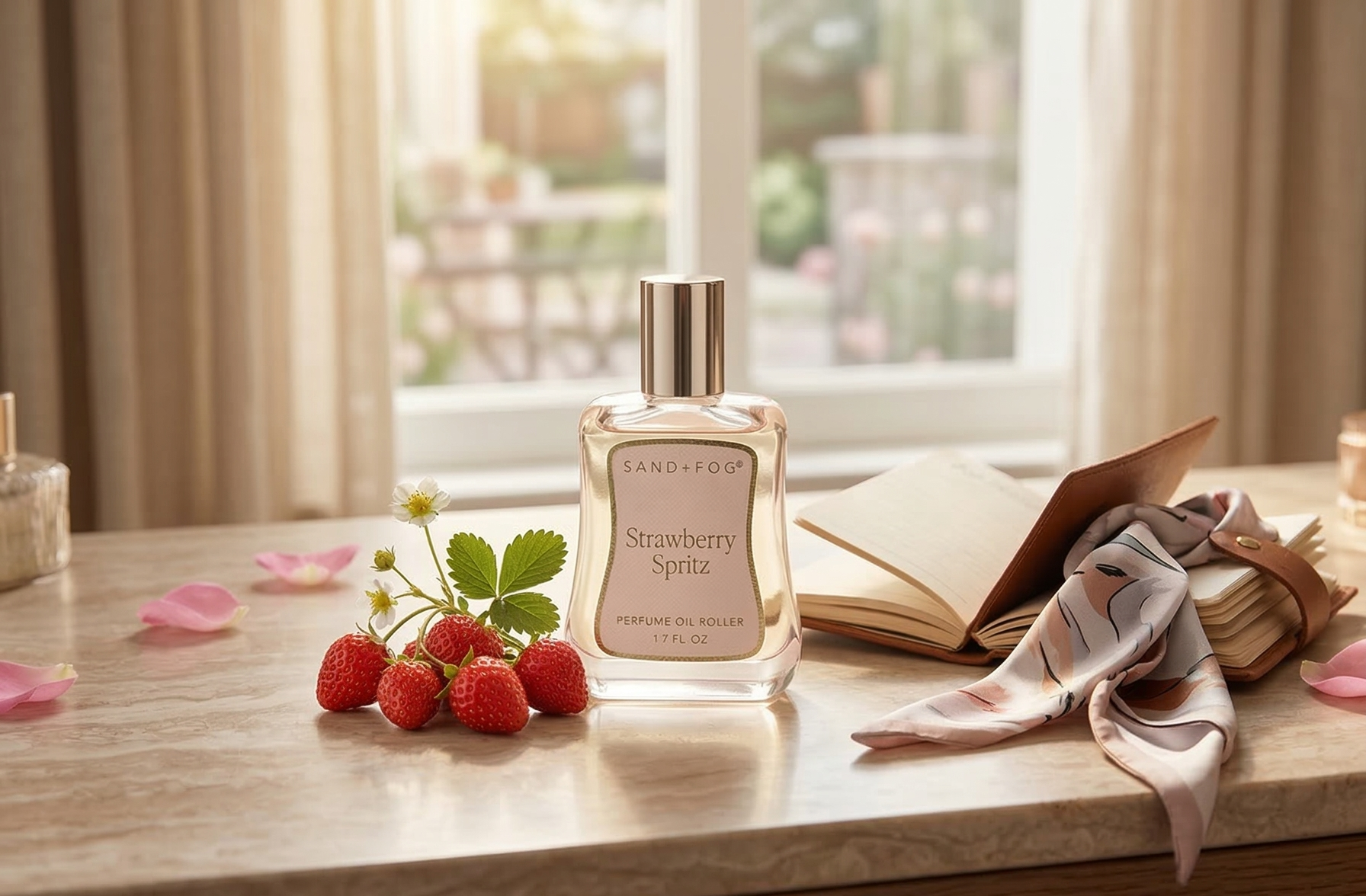 Sand + Fog Strawberry Spritz Perfume Eau De Parfum Oil Rollerball 1.7oz 50ml Roll-On Applicator