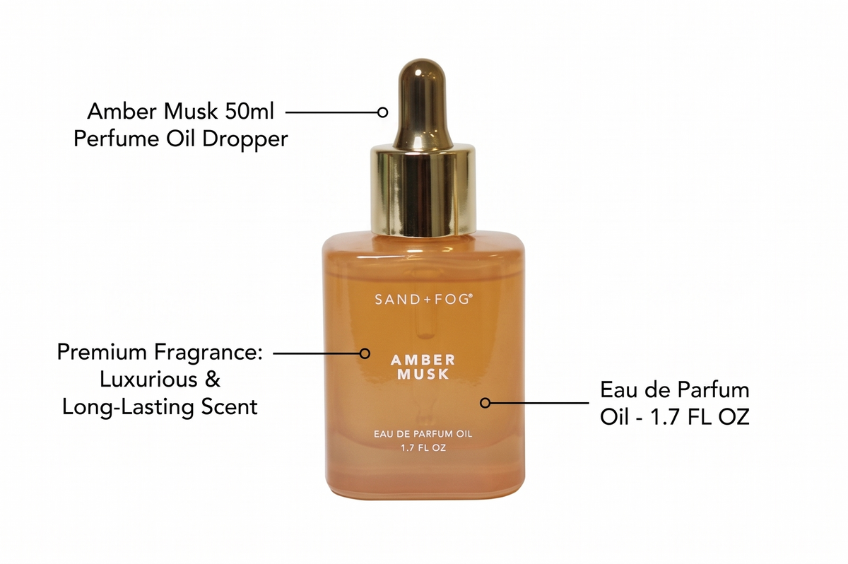 Amber Musk 50ml Perfume Oil Dropper