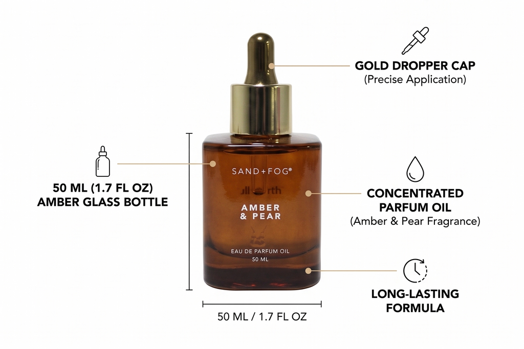 Amber & Pear 50 ml Perfume Oil Dropper