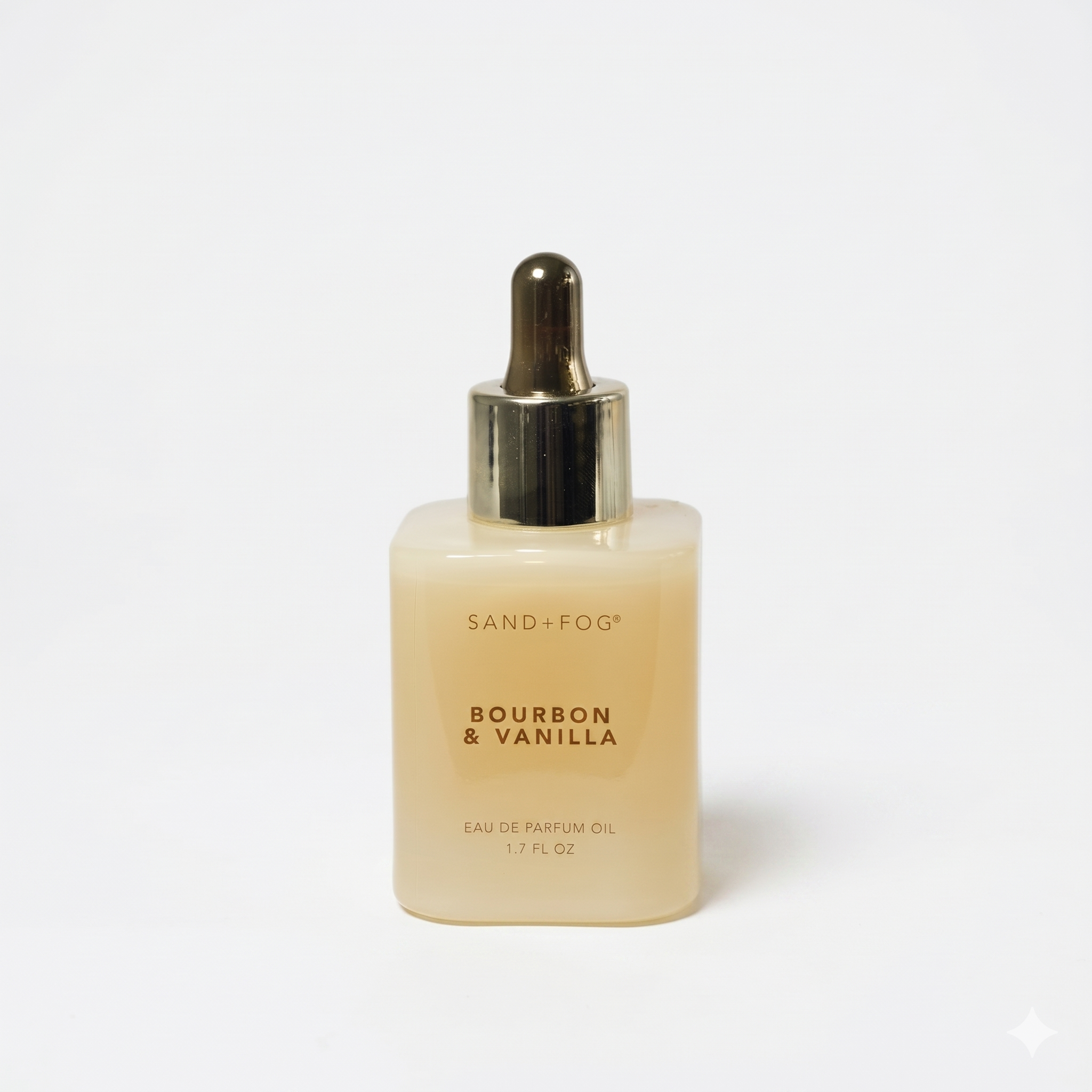 Sand + Fog Bourbon & Vanilla Eau de Parfum Oil, 1.7 fl oz, Glass Bottle with Dropper
