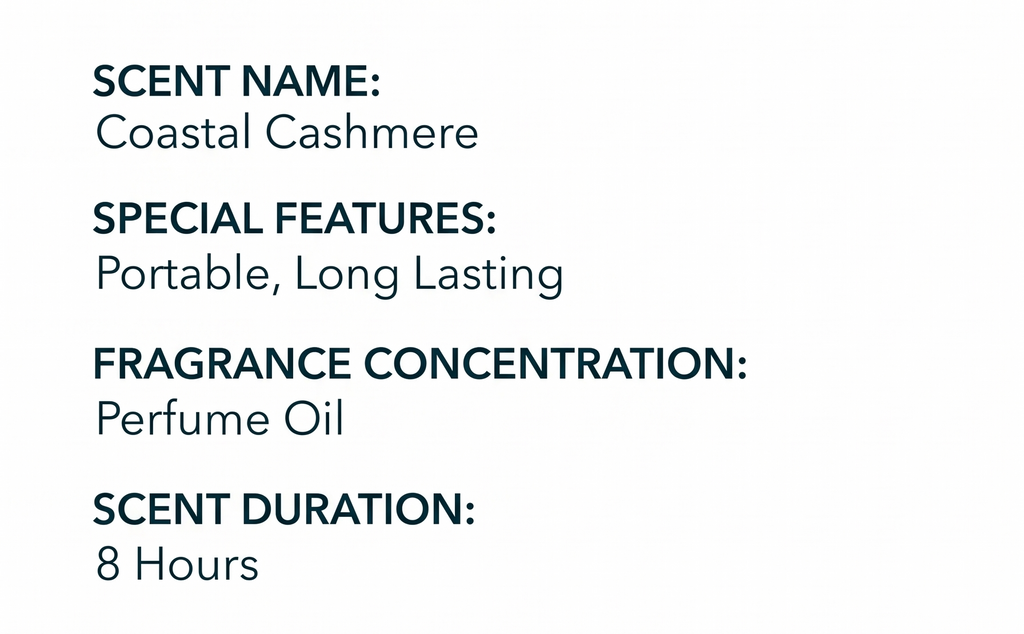 Sand + Fog Coastal Cashmere Eau de Parfum Oil, 1.7 fl oz