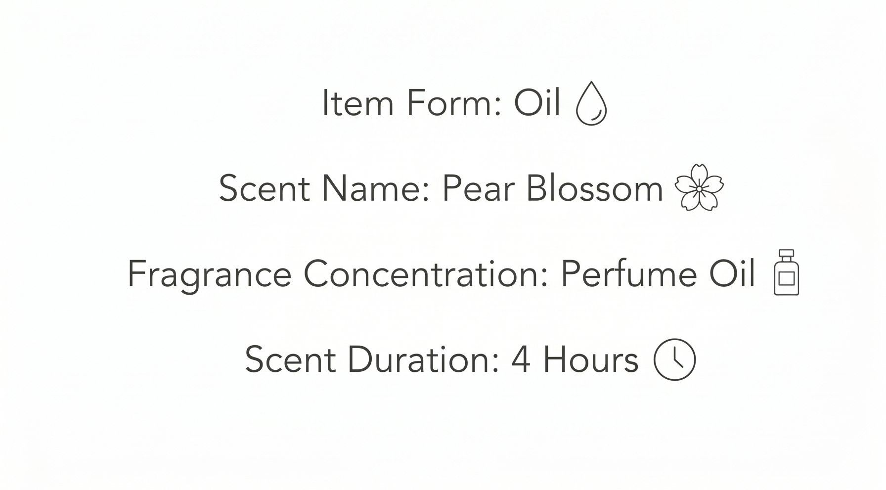 Sand + Fog Pear Blossom Eau de Parfum Dropper Oil for Women, 50 ml, 1.69 FL OZ Unboxed