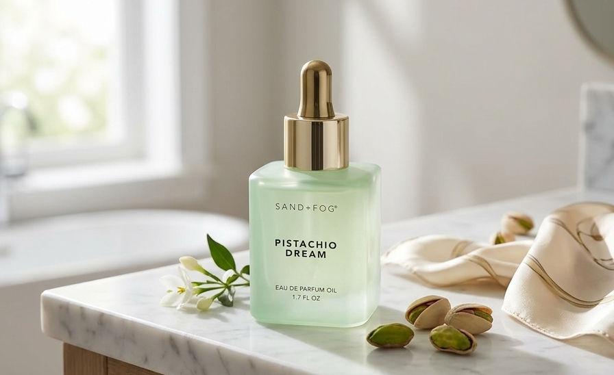 Sand + Fog Pistachio Dream Eau de Parfum Oil, 1.7oz 50 ml, Dropper Bottle