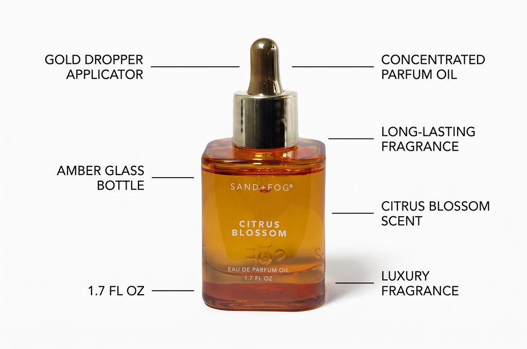 Sand + Fog Citrus Blossom Eau de Parfum Oil Dropper, 1.7 fl oz