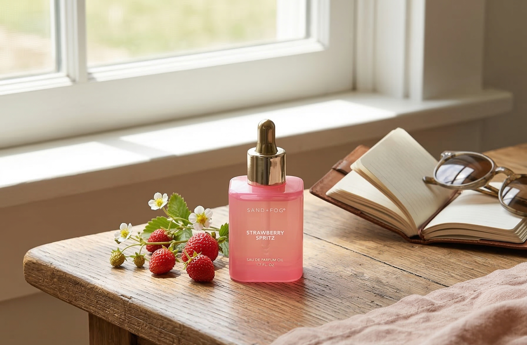 Sand + Fog 1.7 oz Strawberry Spritz Perfume Eau de Parfum Oil Dropper Fragrance unboxed