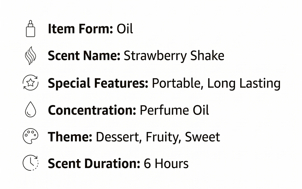 Sand + Fog Strawberry Shake Eau de Parfum Oil, 1.7 FL OZ, Dropper Bottle