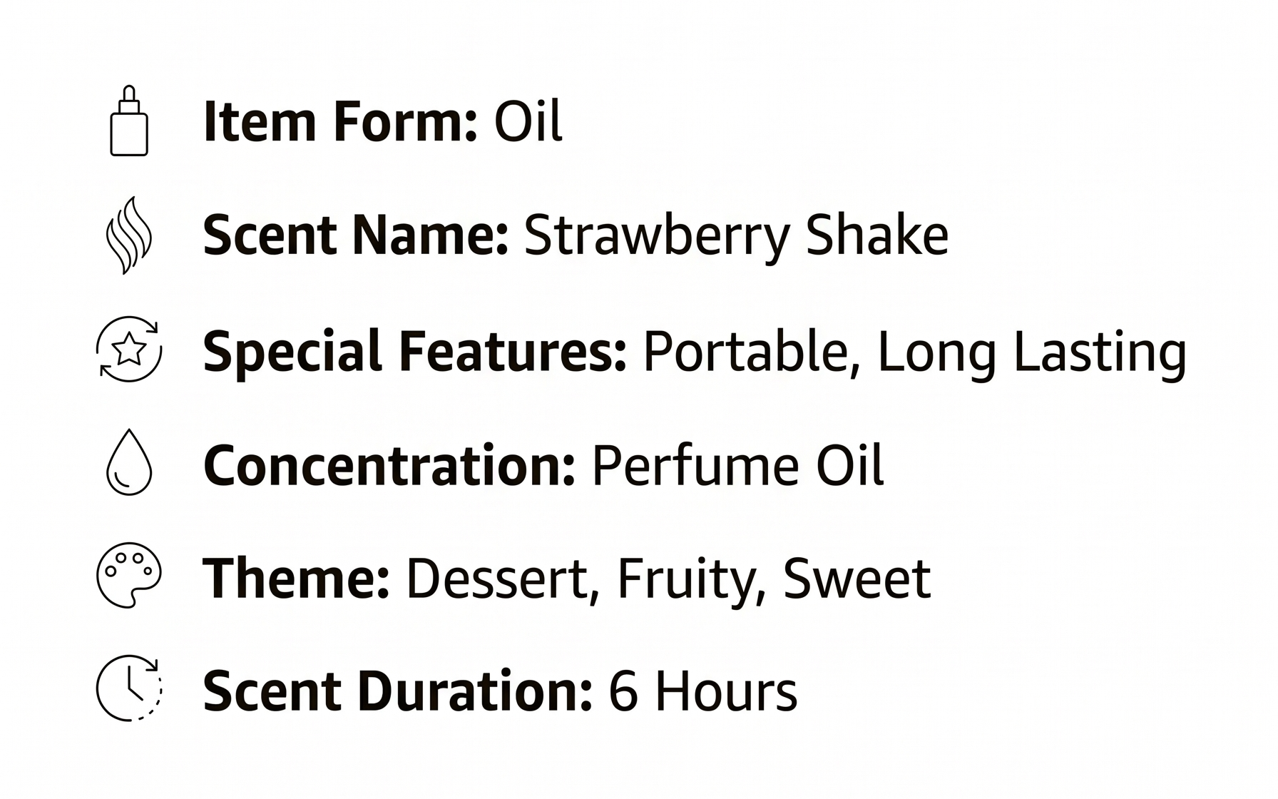 Sand + Fog Strawberry Shake Eau de Parfum Oil, 1.7 FL OZ, Dropper Bottle