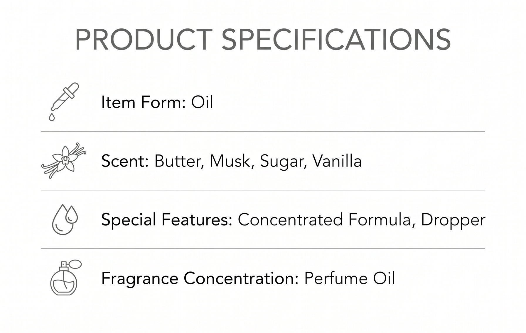 Sand and Fog Vanilla Cake Parfum Oil, 1.7 fl oz, Glass Dropper Bottle