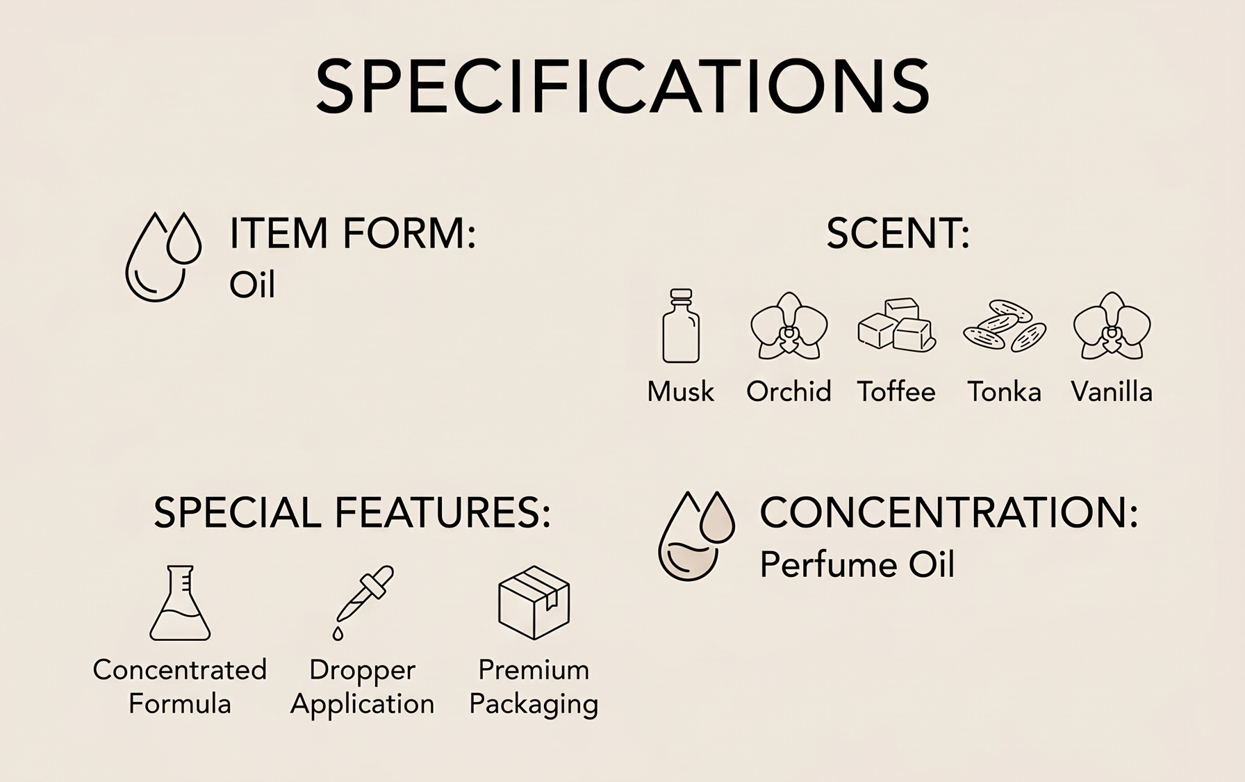 Sand + Fog Vanilla Toffee Eau de Parfum Oil, 1.7 fl oz, Dropper Bottle