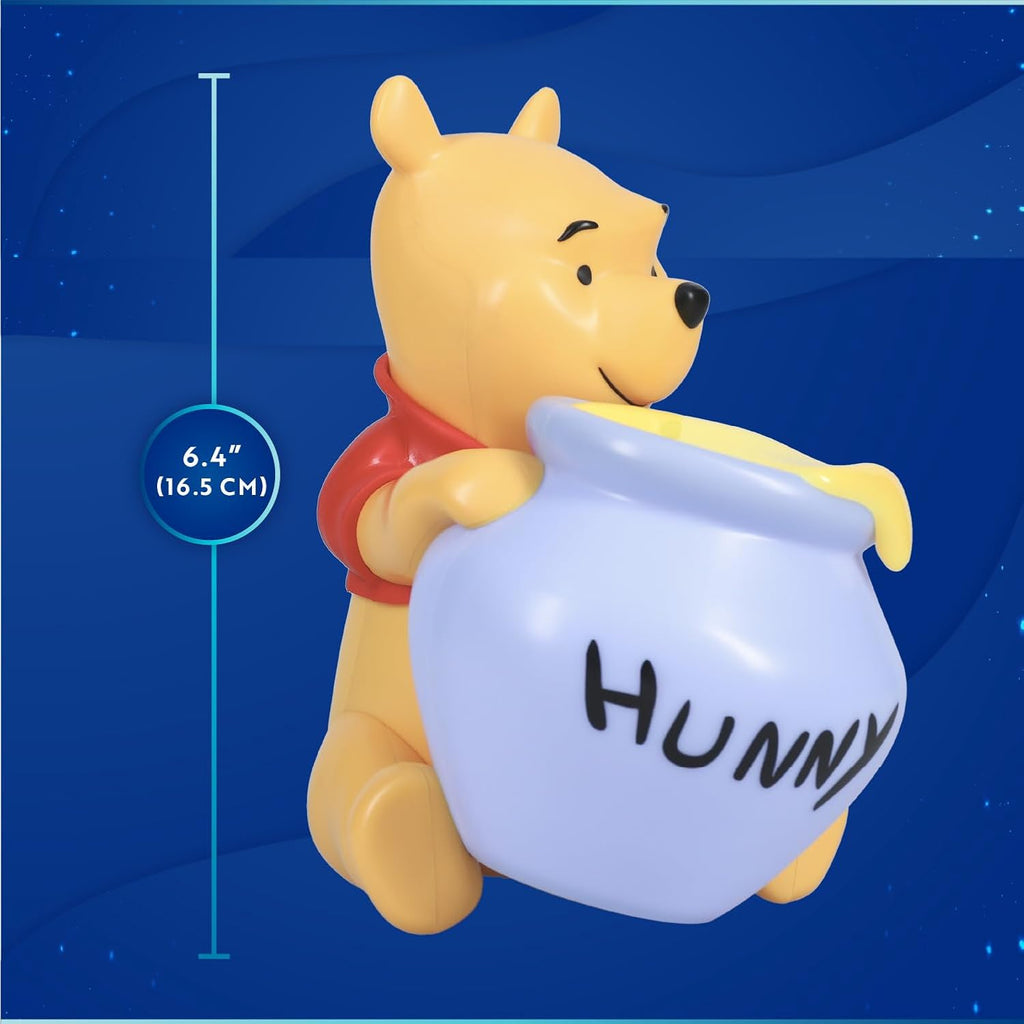 Paladone Winnie The Pooh Hunny Light, Portable Night Light 16.5cm (6.4"), Disney Lamp for Nursery or Kids Bedroom