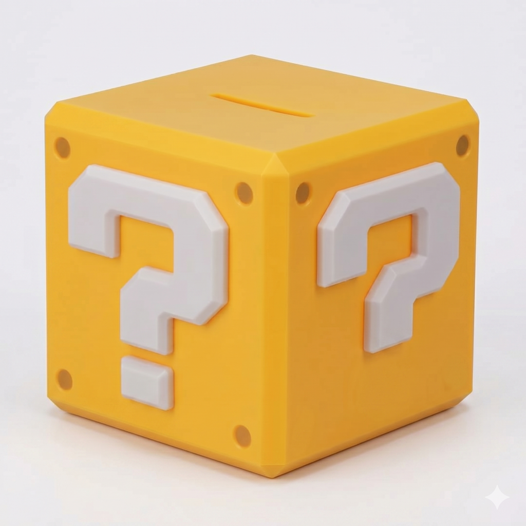 Super Mario Question Block Money Box - Officially Licensed Gift for Kids Bedroom Accessories & Decor | Paladone