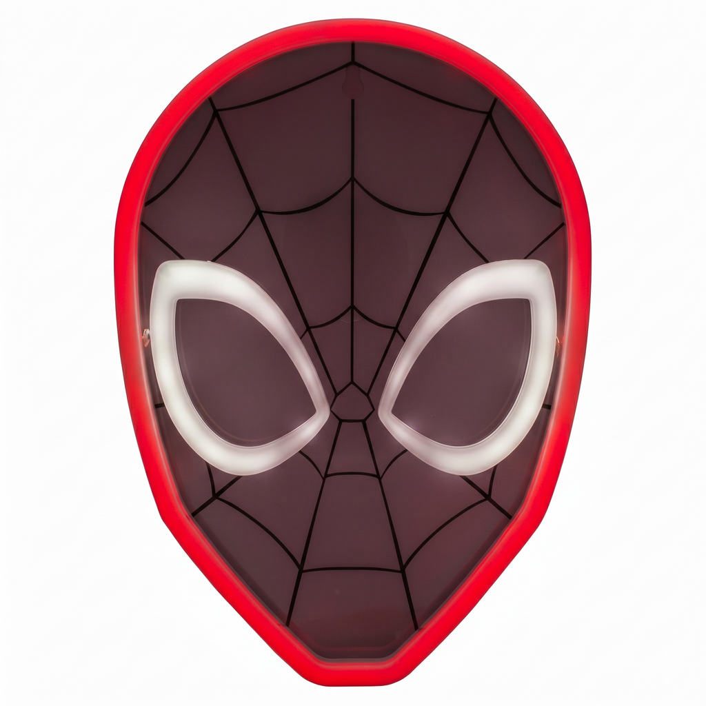Spiderman Wall Mountable LED Neon Light Officially Licensed Marvel Accent Light for Boys and Girls Bedroom or Man Cave, Superhero Comic Collectible Gift - Paladone