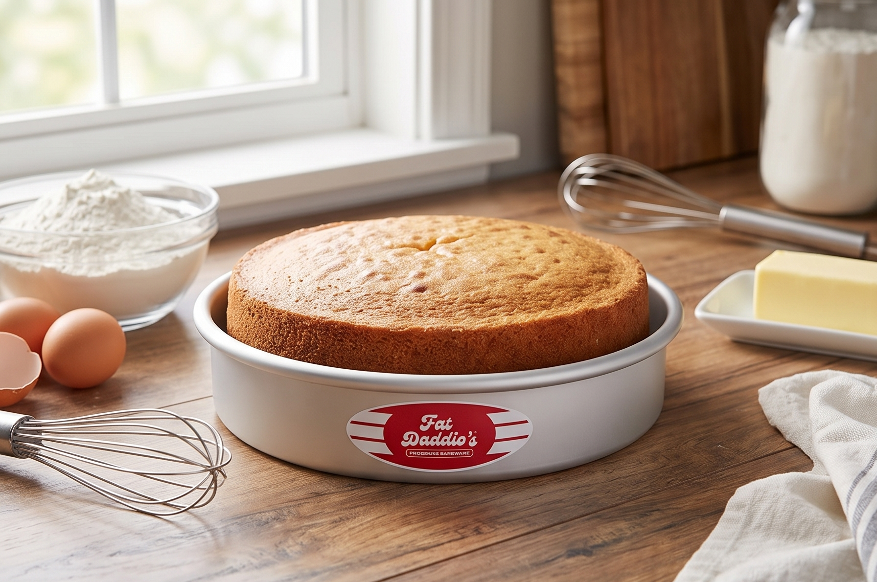 Fat Daddio's Anodized Aluminum Round Cake Pan, 9 x 2 Inch